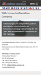 Mobile Screenshot of metallbau-cronberg.de